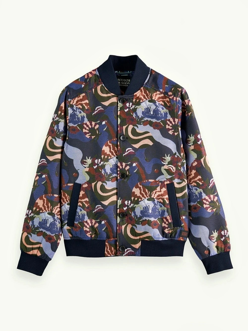 Scotch & Soda Printed Bomber Jacket